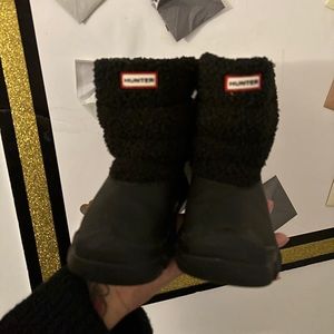 Black Gently Worn Toddler Hunter Boots Size 12 BOX NOT INCLUDED